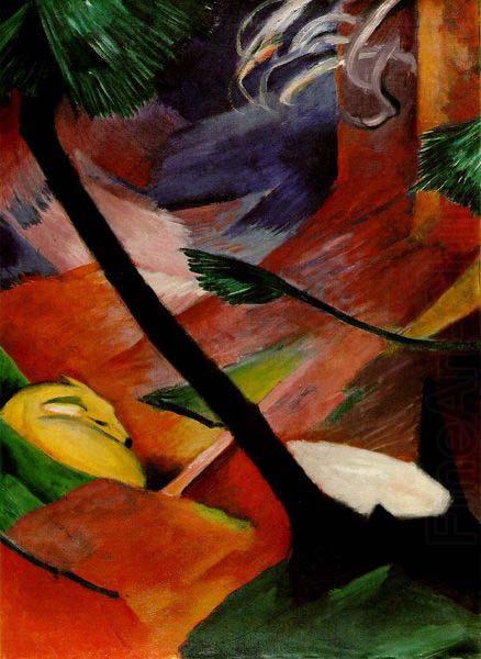 Franz Marc Deer in the Woods II, 1912 china oil painting image